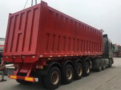 4 axles 45m3  dump truck trailer