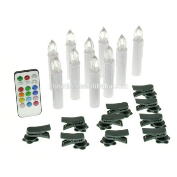 10 led tealight candles Christmas tree decoration led candles with clips led clip candles