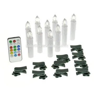 10 led tealight candles Christmas tree decoration led candles with clips led clip candles