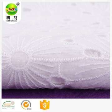 vải twill cotton 100% cotton thêu vải