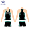 Custom sublimation cheer tank top and short