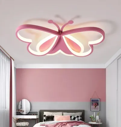 2023 New Butterfly Modern Lighting Kids Room Lamp LED Bedroom Lights for Children