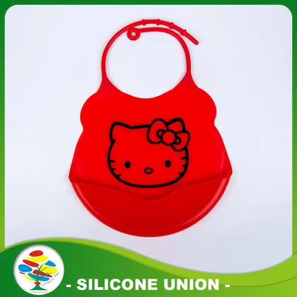 Green Pleasant Sheep Waterproof Silicone baby Bib