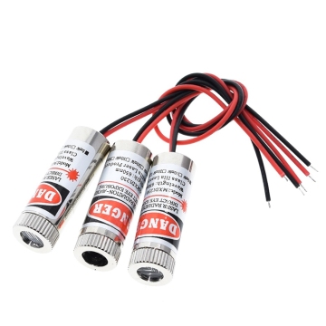 Modulo laser rosso messa a fuoco regolabile 650nm 5MW Punto/Linea/Trama trasversale