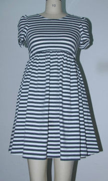 shiff dress with stripe