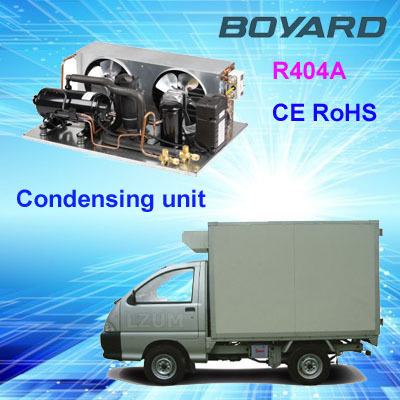 r22 r404a cooling compressor condenser unit for true commercial refrigerators island display case cold room condenser unit