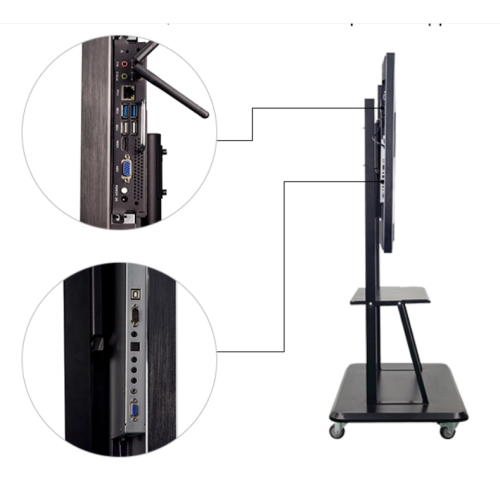 Pizarra interactiva con pantalla multitáctil de 65 pulgadas