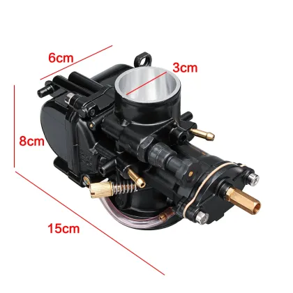 0 Motorcycle Keihin PWK Carburetor Racing Part Replacement Kit with 3 Additional Hoses