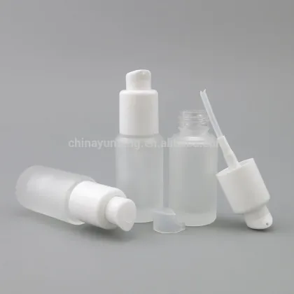 Skin care 20ml frosted glass bottle for elite fluid