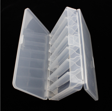 Doppelseitige 10 Fächer Plastikfischerhaken und Köder Köder Lure Storage Box