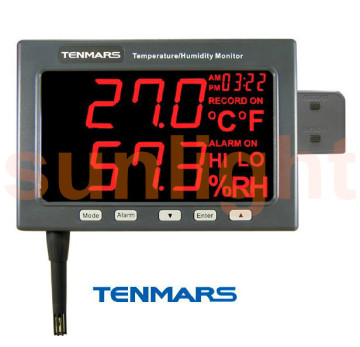 TM-185 Temperature and Humidity LED Monitor