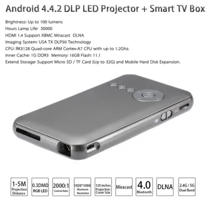 Mini Smart Projector Smart TV Box