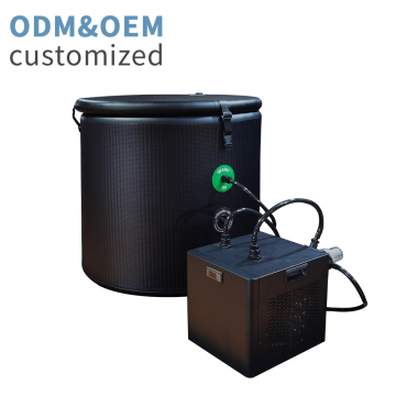 Portable Folding Bucket Bath - Round Shape Inflatable SPA Barrel for Indoor and Outdoor Use