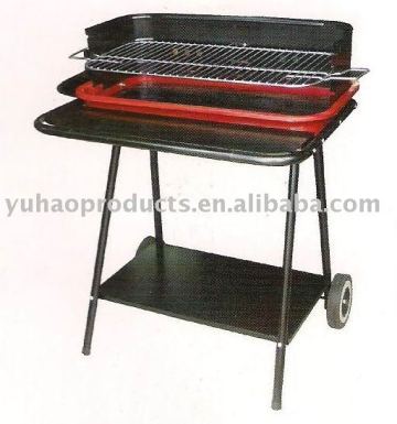 Tailgate wheel grill & bbq grill