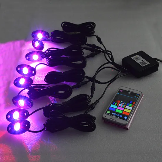 RGB IP67 9W 8pods Rock Lights for offroad ATV UTV SUV 4x4,color changing