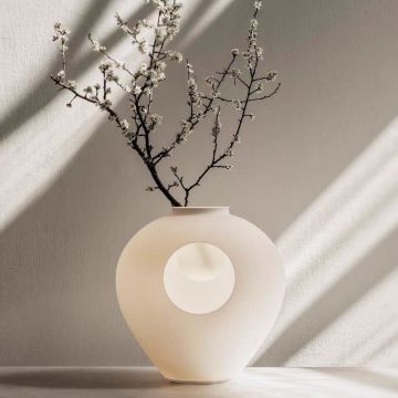 Modern Chinese Design Glass Vase Lamp for Bedroom and Living Room