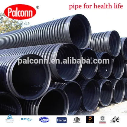 Plastic HDPE corrugated pipes for drain water good price