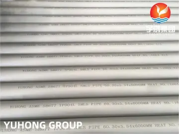 ASTM B677/ASME SB677 TP904L Stainless Steel Seamless Pipe