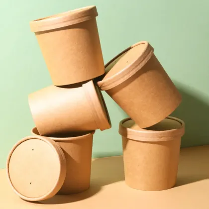 Stackable Kraft Paper Cups
