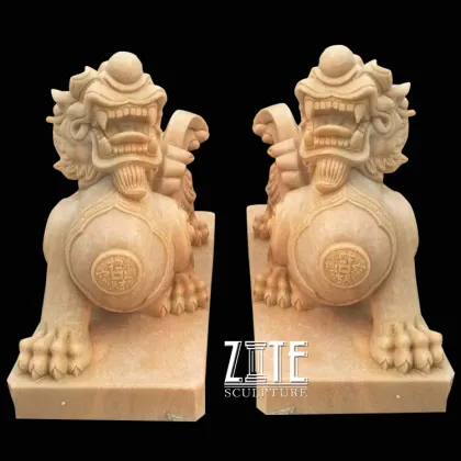 Garden outdoor decoration marble animal sculpture pixiu stone statue