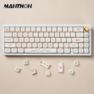 129 sleutels graffiti cartoon PBT MA profiel kawaii keycaps voor doe -het -zelf mechanisch toetsenbord