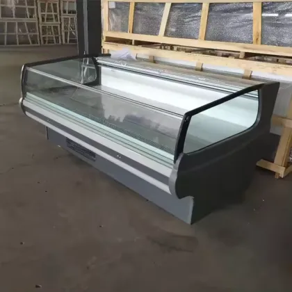 Meat Shop Equipment: 2.5m Fresh Meat Display Chiller Showcase with Fan Cooling