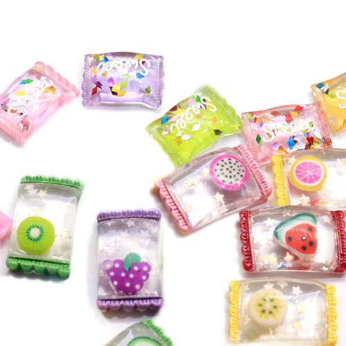 Hot Selling Fruit Slice Sugar Shaped Resin Bead For Handmade Craft Decoration Or Bedroom Ornaments Bead Charms