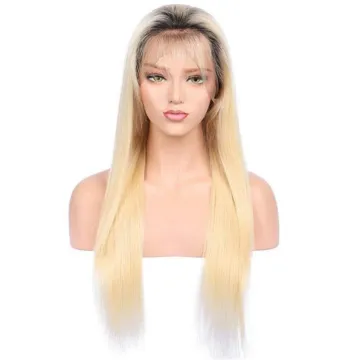 Wholesale 1B/613 Blonde HD Full HD Lace Frontal Closure 100%Human Hair Wig Mink Brazilian Cuticle Aligned Pre Plucked Lace Wigs