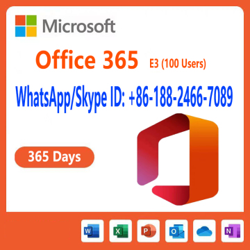 office 365 E3 Enterprise 1 Year 100users Subscription