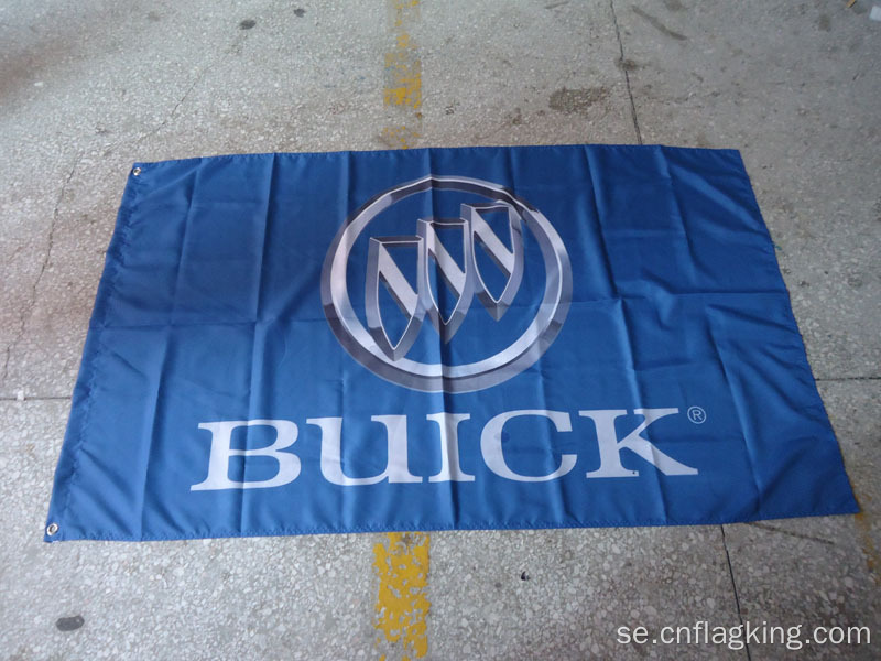 Buick flagga 90 * 150 CM 100% polyster Buick blå banner