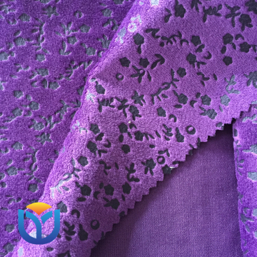 100% polyester warp knitted fabric super soft short hair velvet taped offset printing