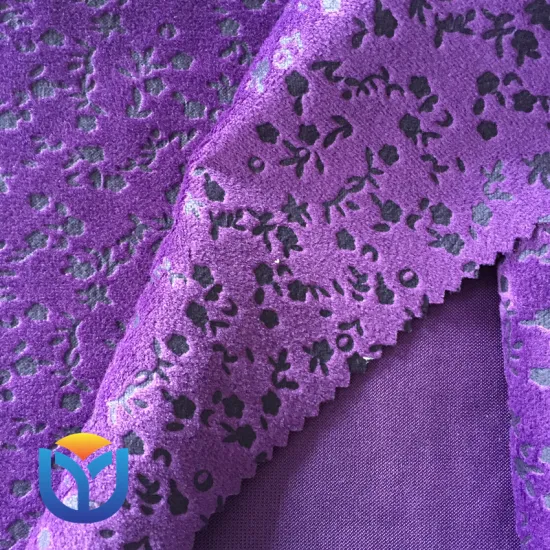 100% polyester warp knitted fabric super soft short hair velvet taped offset printing