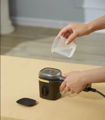 Salav Portable Steam Iron: Lightweight Travel Steam Press with Detachable Pant Press