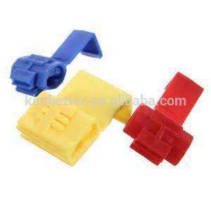 Plastic Quick Splice Connector Wire Lock Snap Yellow