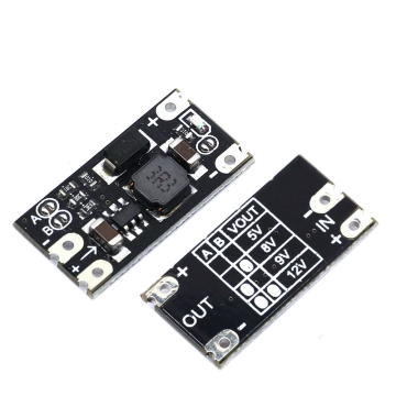 โมดูล MINI MINI MINI MINI MINI MINI MINI - 5V ถึง 12V ตัวบ่งชี้ LED โมดูลแรงดันไฟฟ้า DIY สำหรับการเพิ่มแบตเตอรี่ลิเธียม 3.7V
