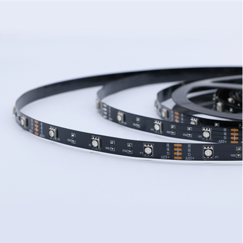 Black PCB 30led 7.2W colorful strip light