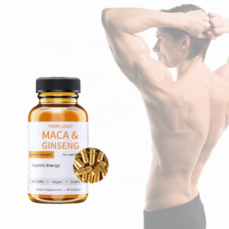 Herbal Supplements Man Energy Maca Ginseng Capsules