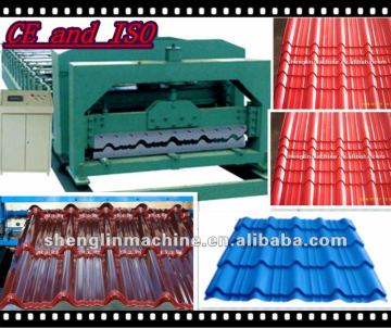 Automatic glazed tile trapezoidal roll forming machine