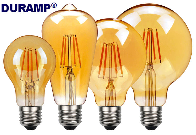 หลอดไฟ Led Retro Edison E27 Filament Bulb A60 คุณภาพสูง หลอดไฟ Led