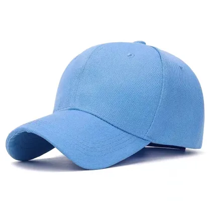 Custom Solid Color Duck Tongue Hat for Men and Women - Outdoor Sports Golf Cap