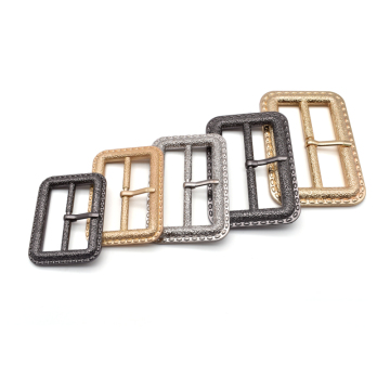Rust-Resistant Heavy Duty Adjustable Belt Bag Buckle: Square Metal Tri-Glide Fastener