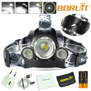 5000 Lumens Focus Adjustable LED Headlamp/ Rechargeable Headlamp for Camping
