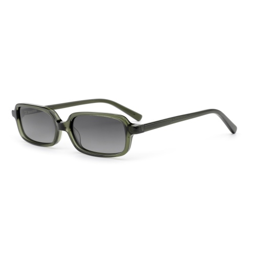 Retro Rectangle Acetate Sunglasses