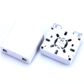 Faceplate 2 Ports Fiber FTTH Access Terminal Box