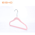 EISHO Pink Velvet Beflockte Baby Kleiderbügel