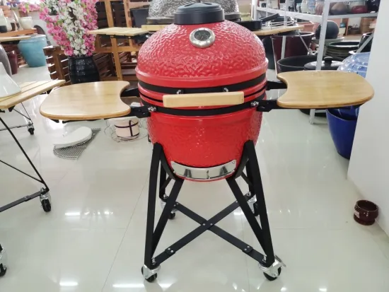 OEM Accepted High Quality 12inch Glazed Mini Ceramic Charcoal Grill