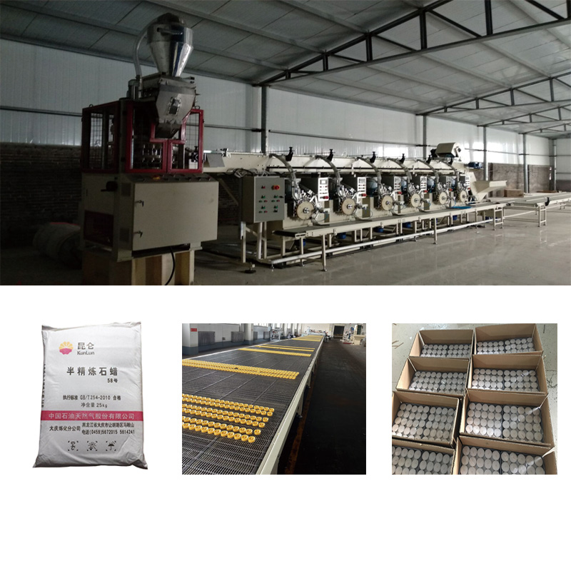 production of tealights