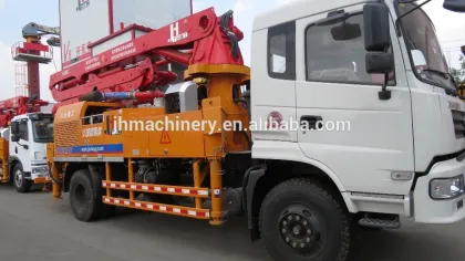 29m concrete pump with boom concrete boom pump with Sinotruk
