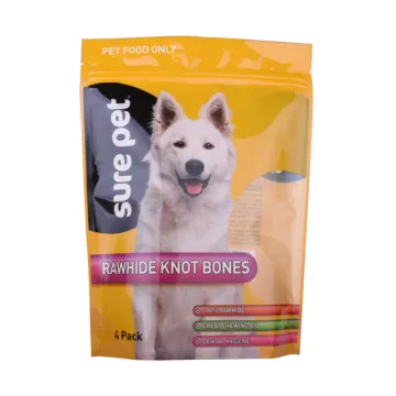 Recycled 25kg food packaging pet food with zipper