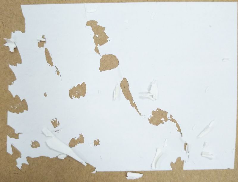 Zerbrechliches Papier Vinyl zerstörbares Papier